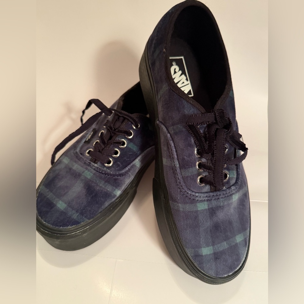 Vans Tartan Velvet Stackform Sneakers